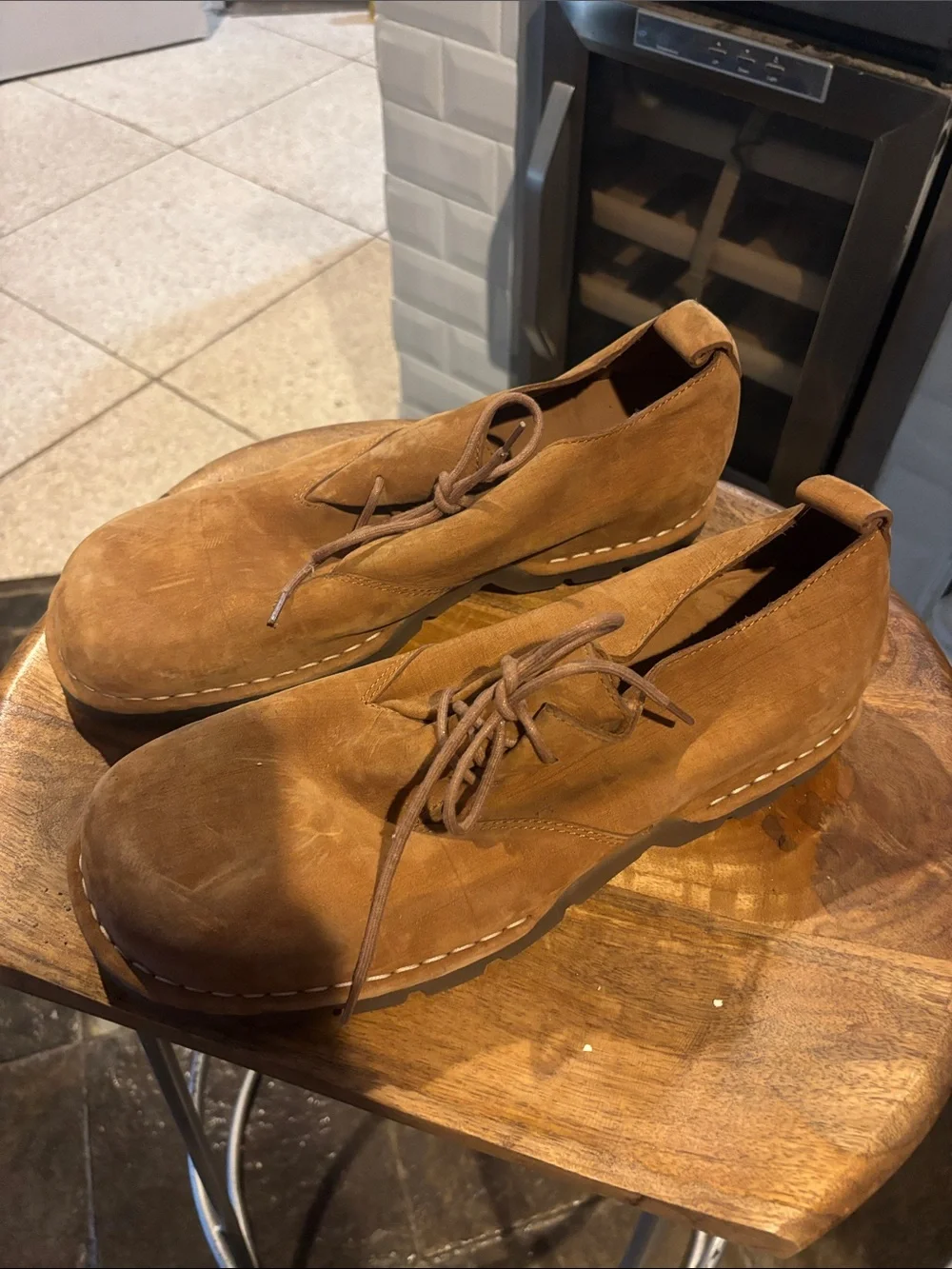 Cole Haan Tan Suede Chukka Boots